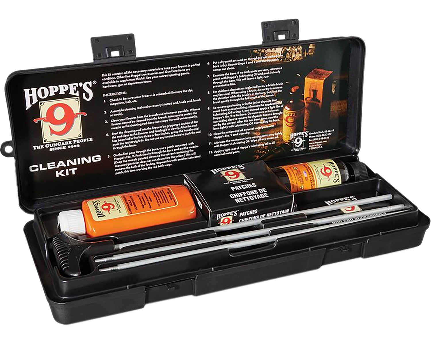 Hoppe’s UO Rifle & Shotgun Cleaning Kit All-Calibers Includes Storage Box