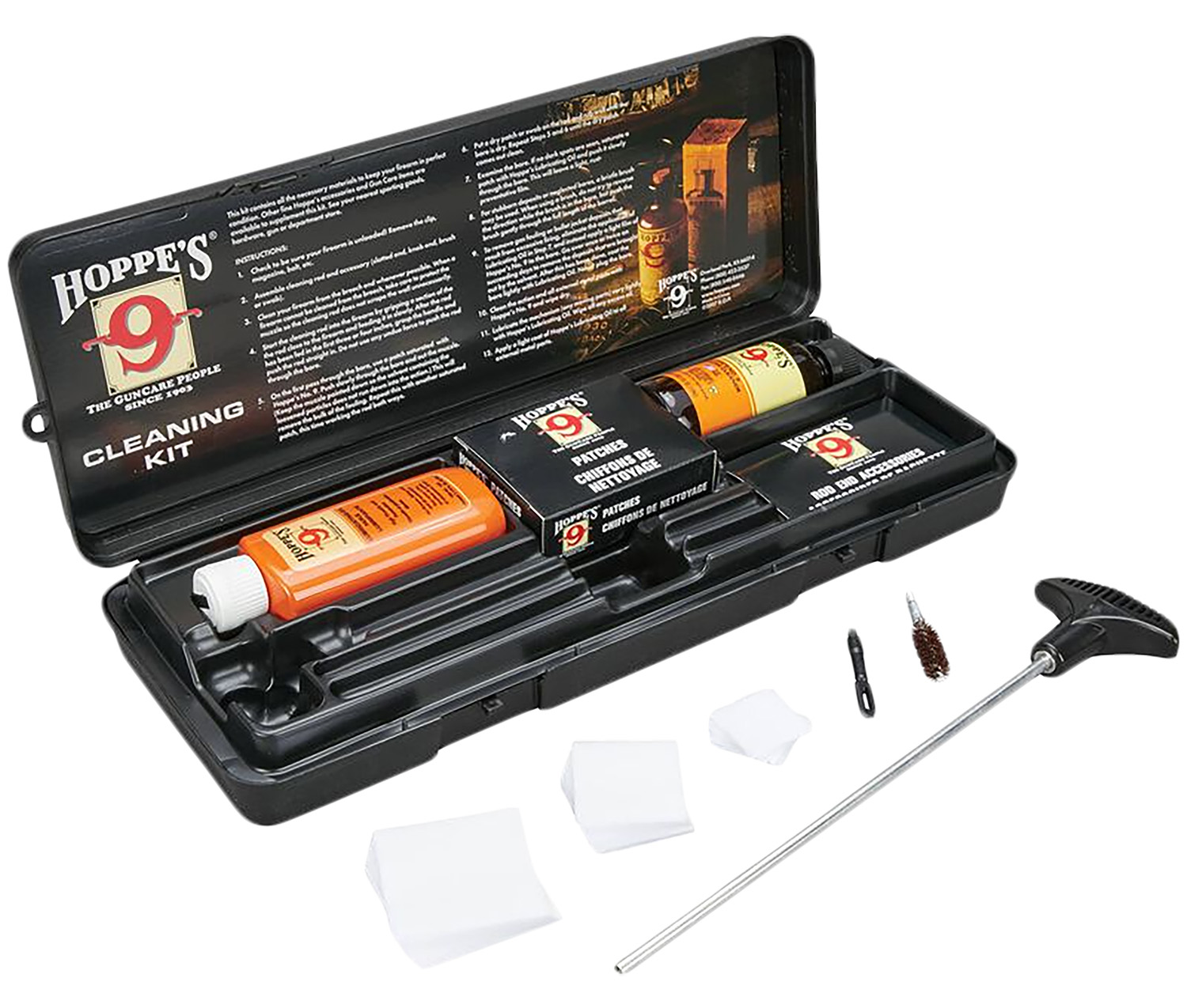Hoppe’s PCO Pistol Cleaning Kit All-Caliber Storage Box Included