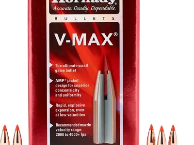 Hornady 22241 V-Max  22 Cal .224 40 gr V Max 100 Per Box/ 40 Case