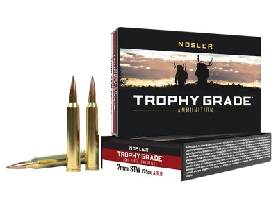Nosler 60104 Trophy Grade Long-Range 7mmSTW 175gr Nosler Spitzer AccuBond Long Range 20 Per Box/10 Case