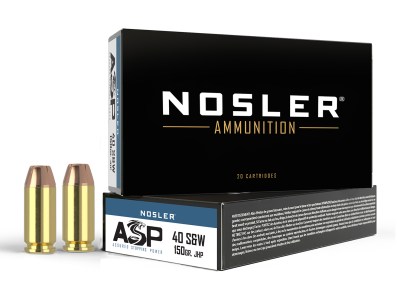 Nosler 51181 Assured Stopping Power Handgun 40S&W 150gr Jacketed Hollow Point 50 Per Box/10 Case