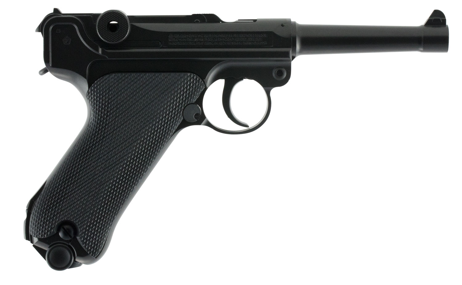 Umarex 2251800 Legends P.08  CO2 177 BB 21+1 4.60″ Black Polymer Grips