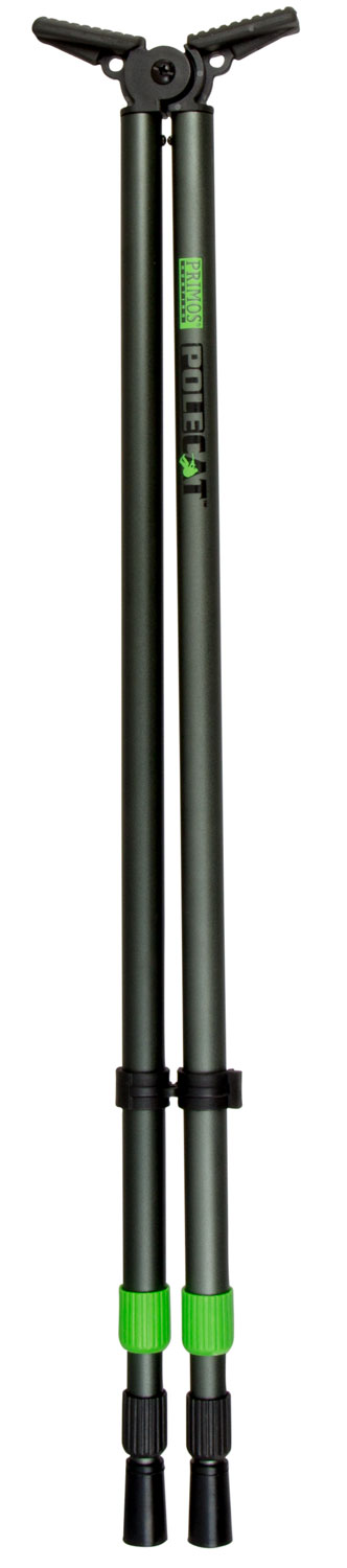 Primos 65483 Pole Cat  Shooting Stick, Tall, Black Aluminum, 25-62″