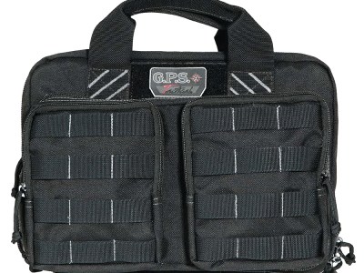 GPS Bags T1311PCB Tactical Quad +2 Black 1000D Polyester with YKK Lockable Zippers, 8 Mag Pockets, 2  Ammo Front Pockets, Visual ID Storage System & Holds Up To 6 Handguns