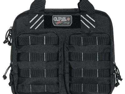GPS Bags T1412PCB Tactical Double +2 Black 1000D Nylon Teflon Coating Holds 4 Handguns