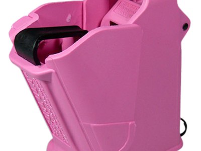 Maglula UP60P UpLULA Loader & Unloader Double & Single Stack Style made of Polymer with Pink Finish for 9mm Luger, 45 ACP Pistols