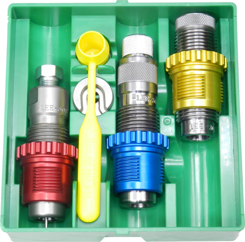 LEE PACESETTER 3-DIE SET & – BREECH LOCK BUSHINGS 243 WIN