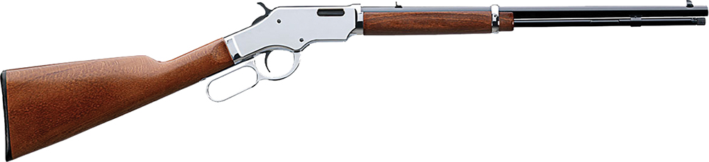 Taylors & Company 550223 Uberti Scout 22 LR Caliber with 14+1 Capacity, 19″ Blued Barrel, Chrome-Plated Metal Finish & Walnut Stock Right Hand (Full Size)