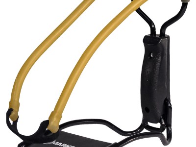Marksman 3040 Marksman 3040 Folding Slingshot Yellow Classic Band Black Molded Handle