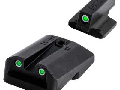 TruGlo TG231N1 Tritium  Black | Green Tritium Front Sight Green Tritium Rear Sight