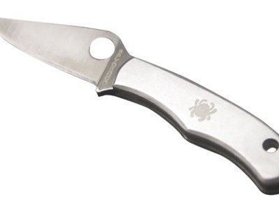 Spyderco C133P Bug  1.27″ Folding Drop Point Plain 3Cr13MoV SS Blade Engraved Spyderco Bug Stainless Steel Handle
