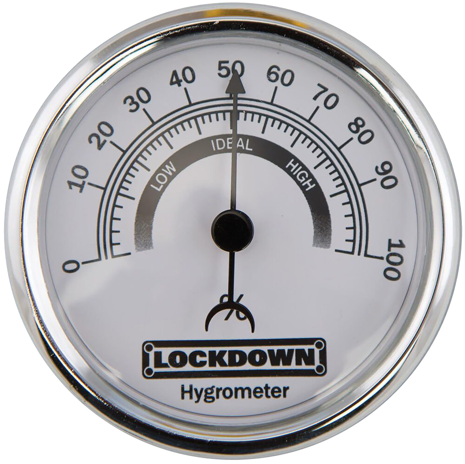 Lockdown 222111 Vault Hygrometer 2.75″ Silver