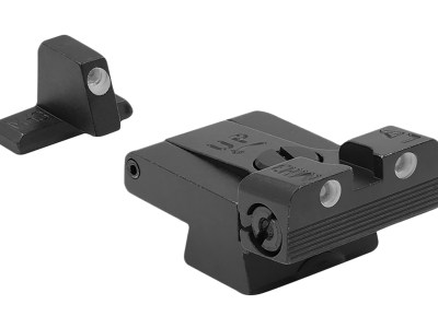 Meprolight USA 215163101 Tru-Dot Sight Set Green Tritium/Black Frame Fits HK USP, Post Mount