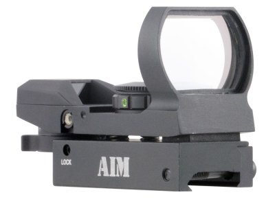 Aim Sports RT4WF1 Reflex Sight Warfare Edition Matte Black 1x 24mm x 34mm Red/Green Multi Reticle