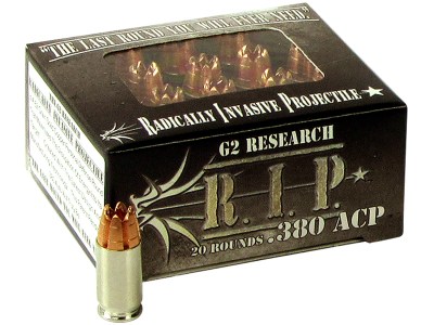 G2 Research G00001 R.I.P  380ACP 62gr Fracturing Hollow Point 20 Per Box/25 Case