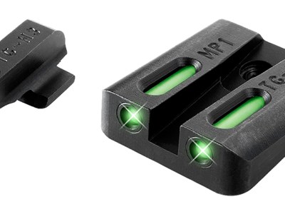 TruGlo TG13MP1A TFX  Black | Green Tritium & Fiber Optic White Outline Front Sight Green Tritium & Fiber Optic Rear Sight