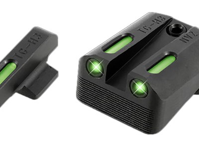 TruGlo TG13NV1A TFX  Black | Green Tritium & Fiber Optic White Outline Front Sight Green Tritium & Fiber Optic Rear Sight