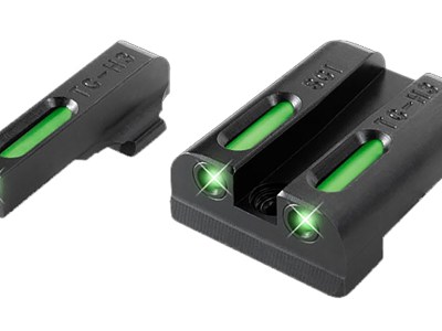 TruGlo TG13SG2A TFX  Black | Green Tritium & Fiber Optic White Outline Front Sight Green Tritium & Fiber Optic Rear Sight
