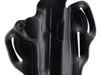 DeSantis Gunhide 001BAM9Z0 Thumb Break Scabbard OWB Black Leather Belt Loop Fits S&W M&P Fits S&W M&P 2.0 Compact Right Hand