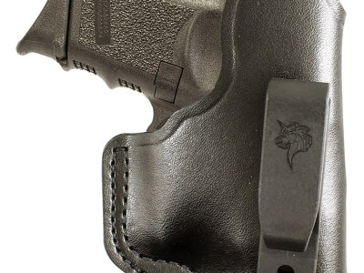 DeSantis Gunhide 033BAX7Z0 Dual Carry II  IWB/OWB Black Leather Belt Clip Fits S&W M&P Shield 9/40 & S&W M&P Shield 2.0 Right Hand