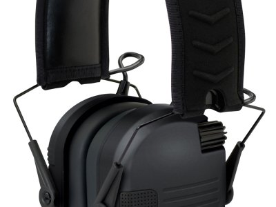 Walker’s GWPRSEM Razor Slim Electronic Muff 23 dB Over the Head Black Polymer