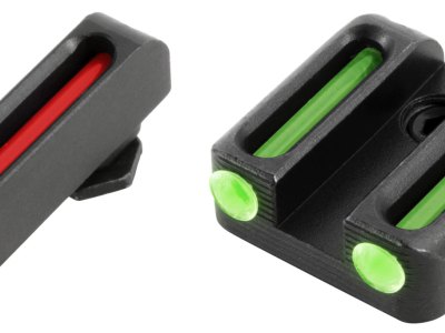 TruGlo TG131G3 Fiber-Optic  Red/Fiber Optic Front Sight-Green/Fiber Optic Rear Sight Glock 42/43/43X