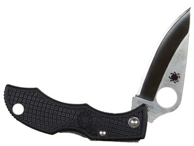 Spyderco  Ladybug 3  1.94″ Folding Clip Point Plain VG-10 Stainless Steel Blade FRN Black Handle