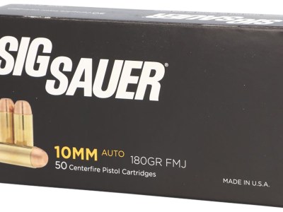 Sig Sauer E10MB150 Elite Ball  10mmAuto 180gr Full Metal Jacket 50 Per Box/20 Case