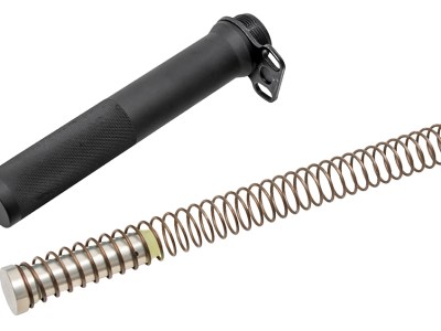 CMMG 55CA65A Receiver Extension Kit  Black Buffer Tube, Carbine Buffer, Ambi Sling Mount End Plate, Fits AR-15 Pistol