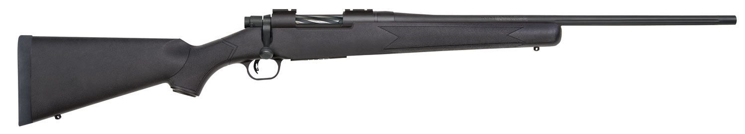 Mossberg 27864 Patriot  308 Win 5+1 22″ Fluted Barrel w/Recessed Match Crown, Matte Blued Metal Finish, Spiral-Fluted Bolt, Synthetic Stock, Drop Box Magazine, Adjustable LBA Trigger