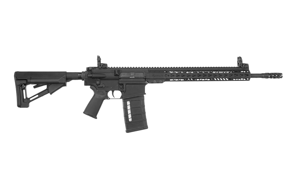 ArmaLite AR10TAC18 AR-10 Tactical 308 Win  25+1 18″ Barrel, Black Cerakote Receiver, Black Hard Coat Anodized Barrel, Adjustable Magpul STR Collapsible Stock, Flash Hider, Optics Ready