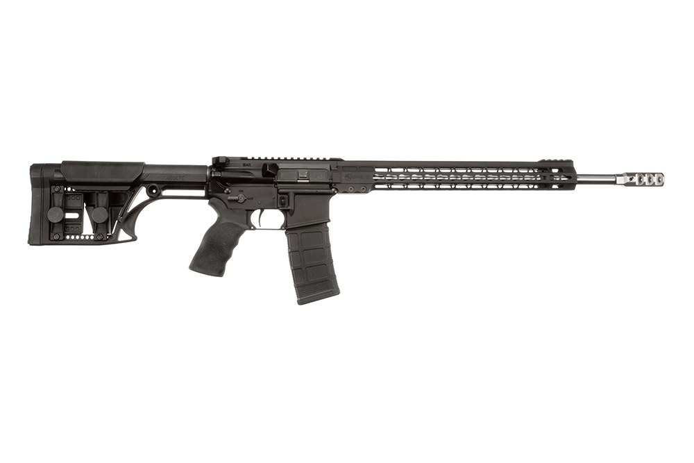 ArmaLite M153GN18 M-15 Competition 223 Rem/5.56x45mm NATO 30+1 18″ Barrel, Black Hard Coat Anodized Receiver, Adjustable Luth-AR MBA-1 Stock, Optics Ready