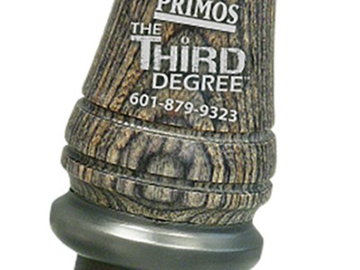 Primos 372 Randy Anderson Third Degree Open Call Attracts Predators Green Laminated Wood