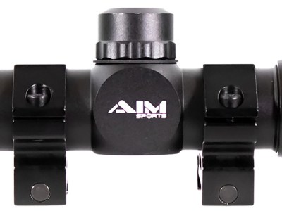 Aim Sports JTM432B Tactical Compact Black Anodized 4x 32mm 1″ Tube Mil-Dot Reticle