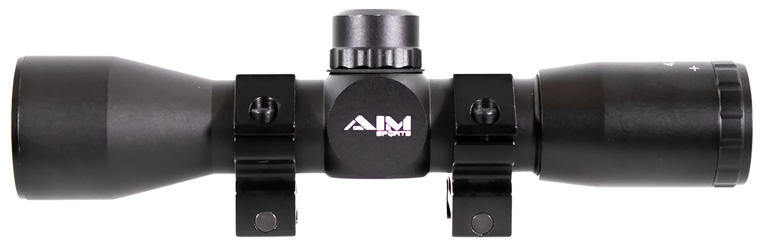 Aim Sports JTM432B Tactical Compact Black Anodized 4x 32mm 1″ Tube Mil-Dot Reticle