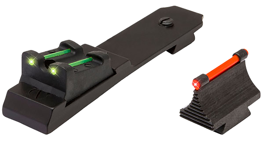 TruGlo TG109 Lever Action Rifle Sights  Black 0.343″ Red Front, Green Rear Adjustable for Marlin 336