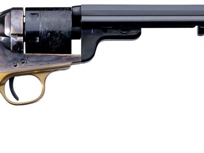 Taylors & Company 550731 1851 C. Mason 38 Special 6rd Shot 7.50″ Blued 7.50″ Round Barrel Blued Cylinder Color Case Hardened Color Case Hardened Steel Frame Walnut Grip