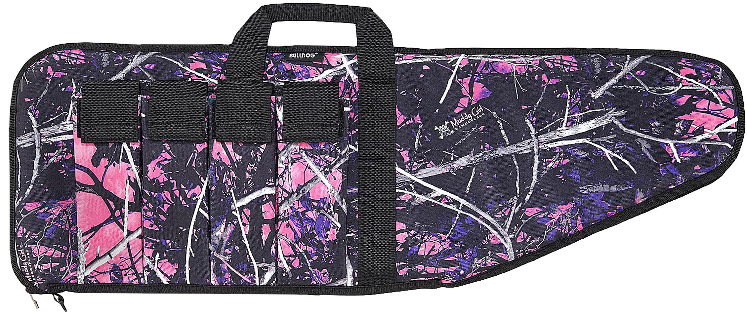 Bulldog MDG1043 Extreme Tactical  43″ Muddy Girl Camo Water-Resistant Nylon Camo, Black Trim, Tricot Lining, 4 External Velcro Magazine Pouches