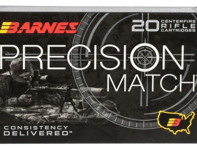 Barnes Bullets 30728 Precision Match  338Lapua Mag 300gr Open Tip Match Boat Tail 20 Per Box/10 Case