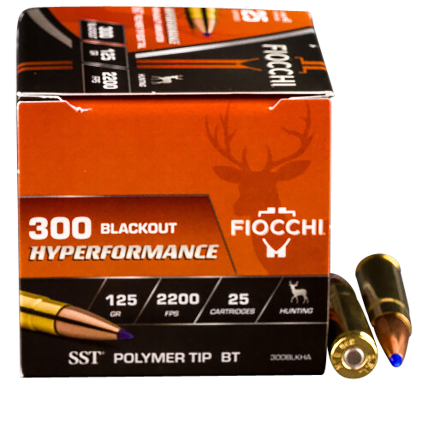 Fiocchi 300BLKHA Hyperformance  300Blackout 125gr Super Shock Tip 25 Per Box/20 Case