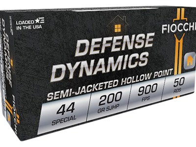 Fiocchi 44SA500 Defense Dynamics  44S&WSpl 200gr Semi Jacketed Hollow Point 50 Per Box/10 Case