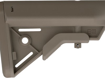 B5 Systems BRV1085 Bravo  Flat Dark Earth Synthetic for AR-Platform with Mil-Spec Receiver Extension (Tube Not Included)