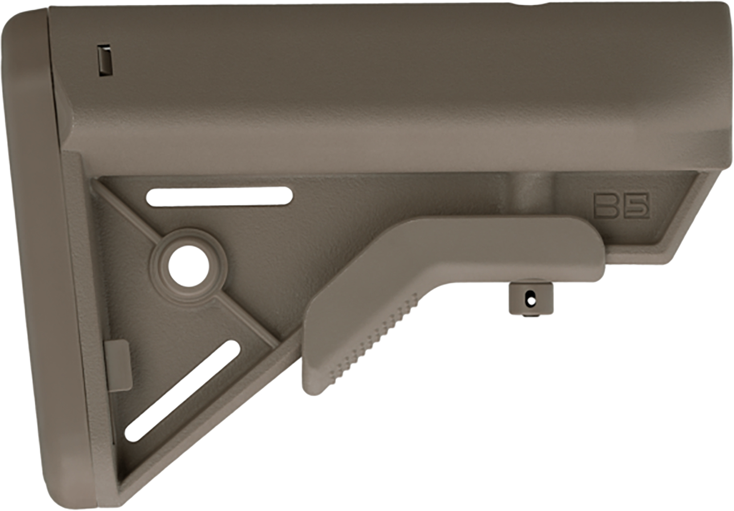 B5 Systems BRV1085 Bravo  Flat Dark Earth Synthetic for AR-Platform with Mil-Spec Receiver Extension (Tube Not Included)