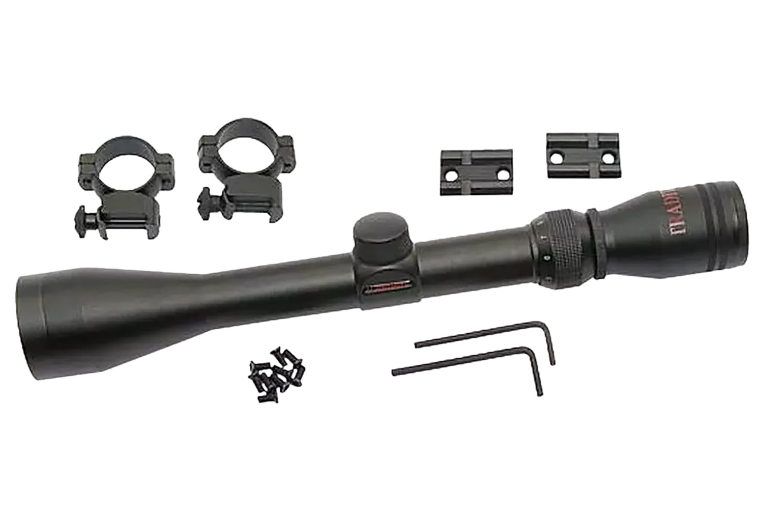 Traditions A1171 Muzzleloader Scope Pack 3-9x 40mm Duplex Reticle Matte Black Includes Medium Rings & 2 Piece Base