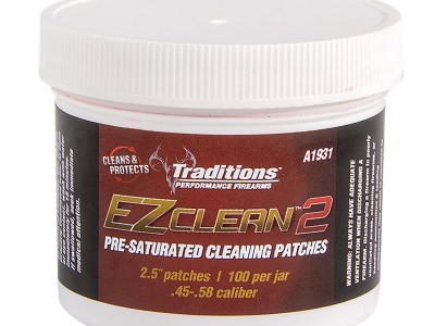 Traditions A1931 EZ Clean 2 Cleaning Patches Multiple .45 .54 Cal 100 Per Jar