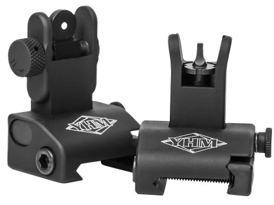 Yankee Hill 5040 Q.D.S. Sight Set  Black Hardcoat Anodized AR Platform