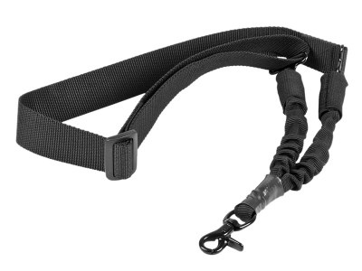 NcStar AARS1P Single Point Sling  Black Nylon 44″-60″ OAL Adjustable Bungee