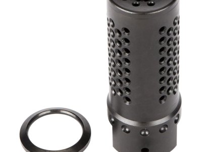 Spikes Tactical SBV1019 Dynacomp Extreme Muzzle Brake Black Nitride 416R Stainless Steel with 5/8″-24 tpi Threads & 2.25″ OAL for 308 Win