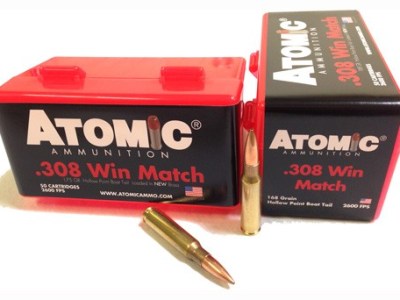 ATOMIC 308 WIN 168GR MATCH – BTHP 50RD 10BX/CS