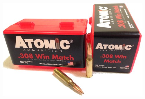 ATOMIC 308 WIN 168GR MATCH – BTHP 50RD 10BX/CS